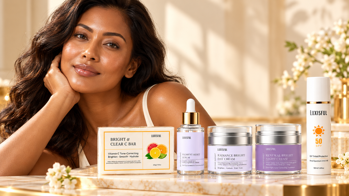 Morning and evening pigmentation skincare routine